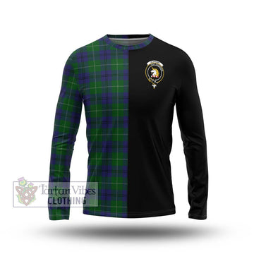 Oliphant Tartan Long Sleeve T-Shirt with Family Crest and Half Of Me Style Unisex - Tartan Vibes Clothing