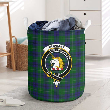Oliphant Tartan Laundry Basket with Family Crest One Size - Tartan Vibes Clothing