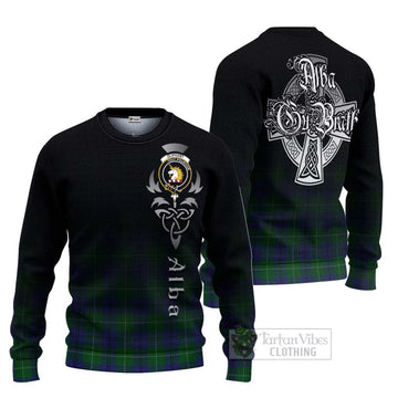 Oliphant Tartan Ugly Sweater Featuring Alba Gu Brath Family Crest Celtic Inspired Unisex - Tartan Vibes Clothing