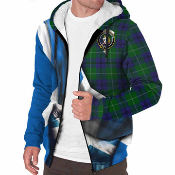 Oliphant Tartan Sherpa Hoodie with Family Crest Scotland Patriotic Style Unisex S - Tartan Vibes Clothing