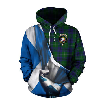 Oliphant Tartan Cotton Hoodie with Family Crest Scotland Patriotic Style Pullover Hoodie XS - Tartan Vibes Clothing