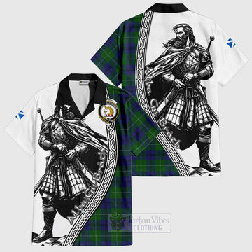 Oliphant Tartan Clan Crest Hawaiian Shirt with Highlander Warrior Celtic Style Kid - Tartan Vibes Clothing