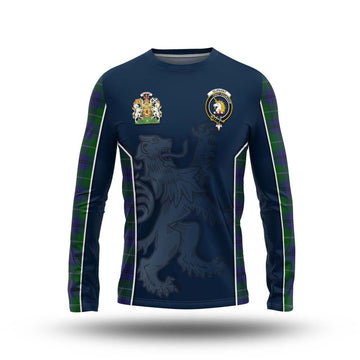 Oliphant Tartan Long Sleeve T-Shirt with Family Crest and Lion Rampant Vibes Sport Style Unisex - Tartan Vibes Clothing
