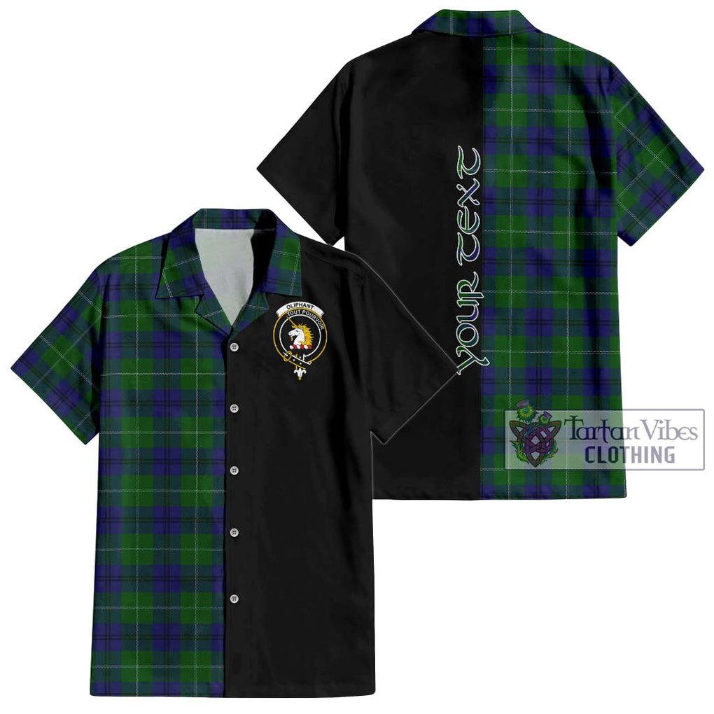 Oliphant Tartan Hawaiian Shirt with Family Crest and Half Of Me Style Kid - Tartan Vibes Clothing