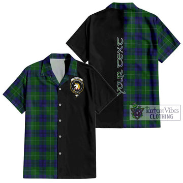 Oliphant Tartan Hawaiian Shirt with Family Crest and Half Of Me Style Kid - Tartan Vibes Clothing