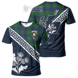 Oliphant Tartan T-Shirt Featuring Thistle and Scotland Map Kid's Shirt - Tartanvibesclothing Store