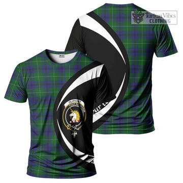 Oliphant Tartan T-Shirt with Family Crest Circle Style Kid's Shirt - Tartan Vibes Clothing
