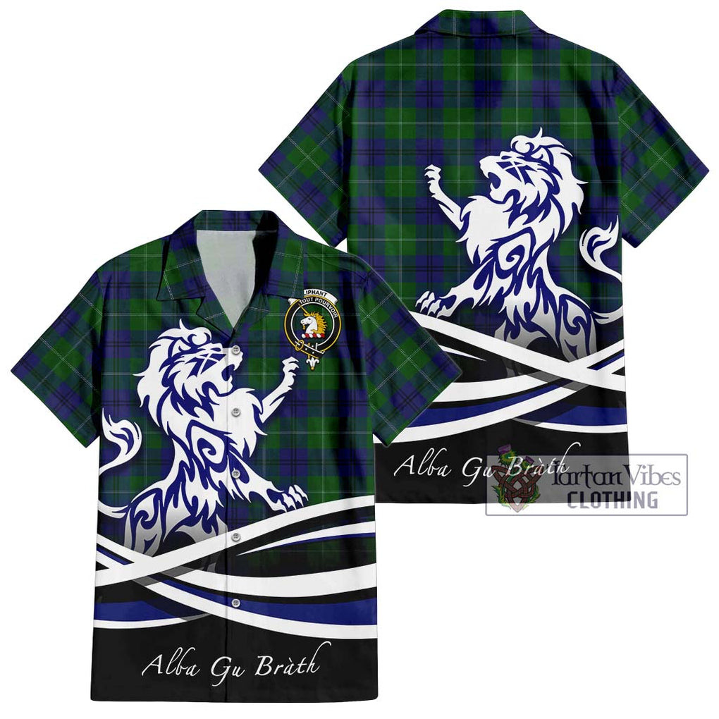 Oliphant Tartan Hawaiian Shirt with Alba Gu Brath Regal Lion Emblem Kid - Tartan Vibes Clothing