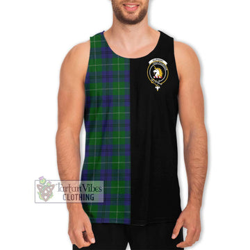 Oliphant Tartan Men's Tank Top with Family Crest and Half Of Me Style Men - Tartan Vibes Clothing