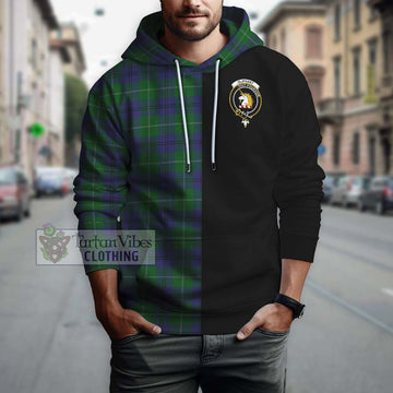 Oliphant Tartan Hoodie with Family Crest and Half Of Me Style Zip Hoodie - Tartan Vibes Clothing