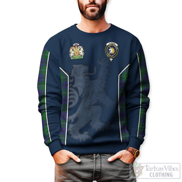 Oliphant Tartan Sweater with Family Crest and Lion Rampant Vibes Sport Style Unisex - Tartan Vibes Clothing