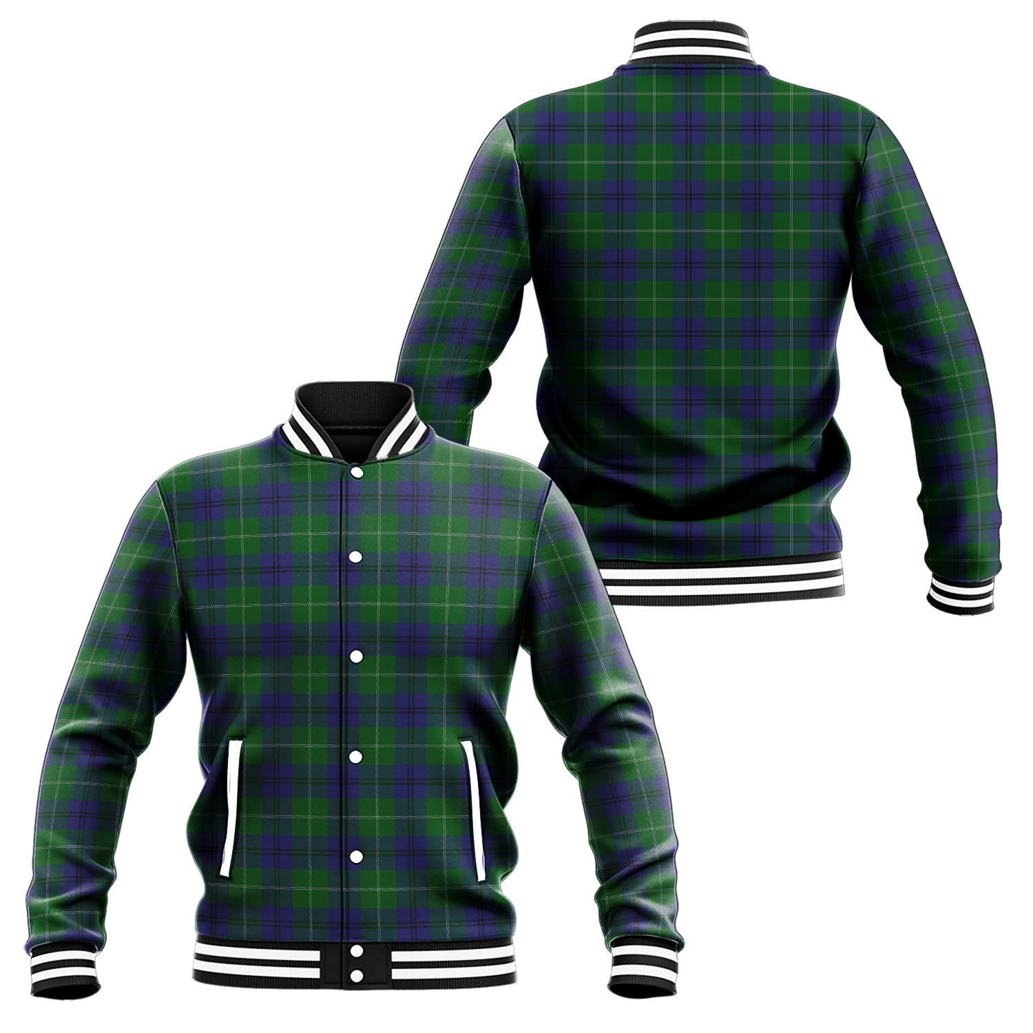 Oliphant Tartan Baseball Jacket Unisex - Tartan Vibes Clothing