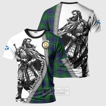 Oliphant Tartan Clan Crest T-Shirt with Highlander Warrior Celtic Style Kid's Shirt - Tartan Vibes Clothing