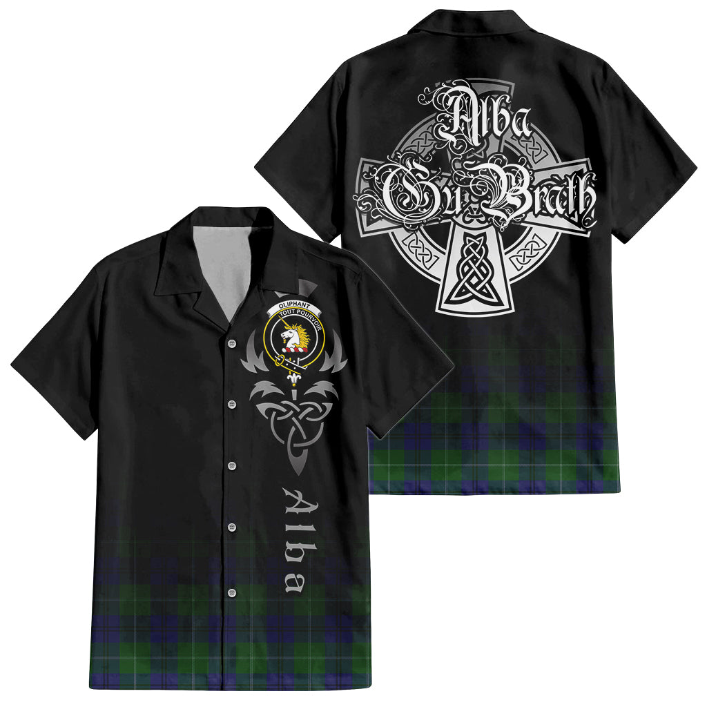 Oliphant Tartan Hawaiian Shirt Shirt Featuring Alba Gu Brath Family Crest Celtic Inspired Kid - Tartan Vibes Clothing