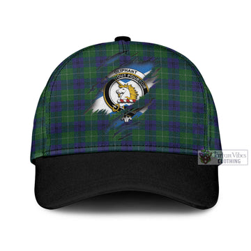 Oliphant Tartan Classic Cap with Family Crest In Me Style