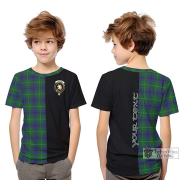 Oliphant Tartan Kid T-Shirt with Family Crest and Half Of Me Style Youth XL Size14 - Tartan Vibes Clothing