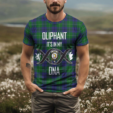 Oliphant Tartan T-Shirt with Family Crest DNA In Me Style Kid's Shirt - Tartan Vibes Clothing