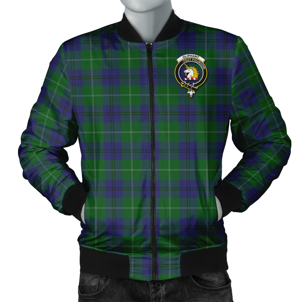 Oliphant Tartan Bomber Jacket with Family Crest Unisex - Tartan Vibes Clothing