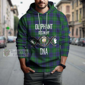 Oliphant Tartan Hoodie with Family Crest DNA In Me Style Pullover Hoodie - Tartan Vibes Clothing
