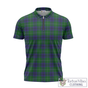 Oliphant Tartan Zipper Polo Shirt - Tartan Vibes Clothing