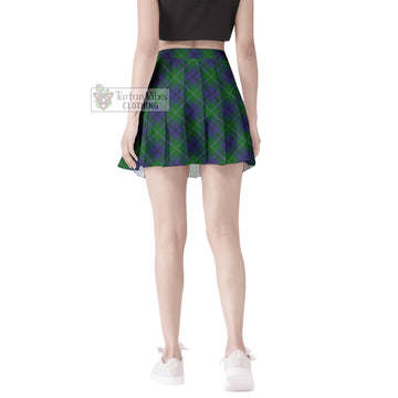Oliphant Tartan Women's Plated Mini Skirt
