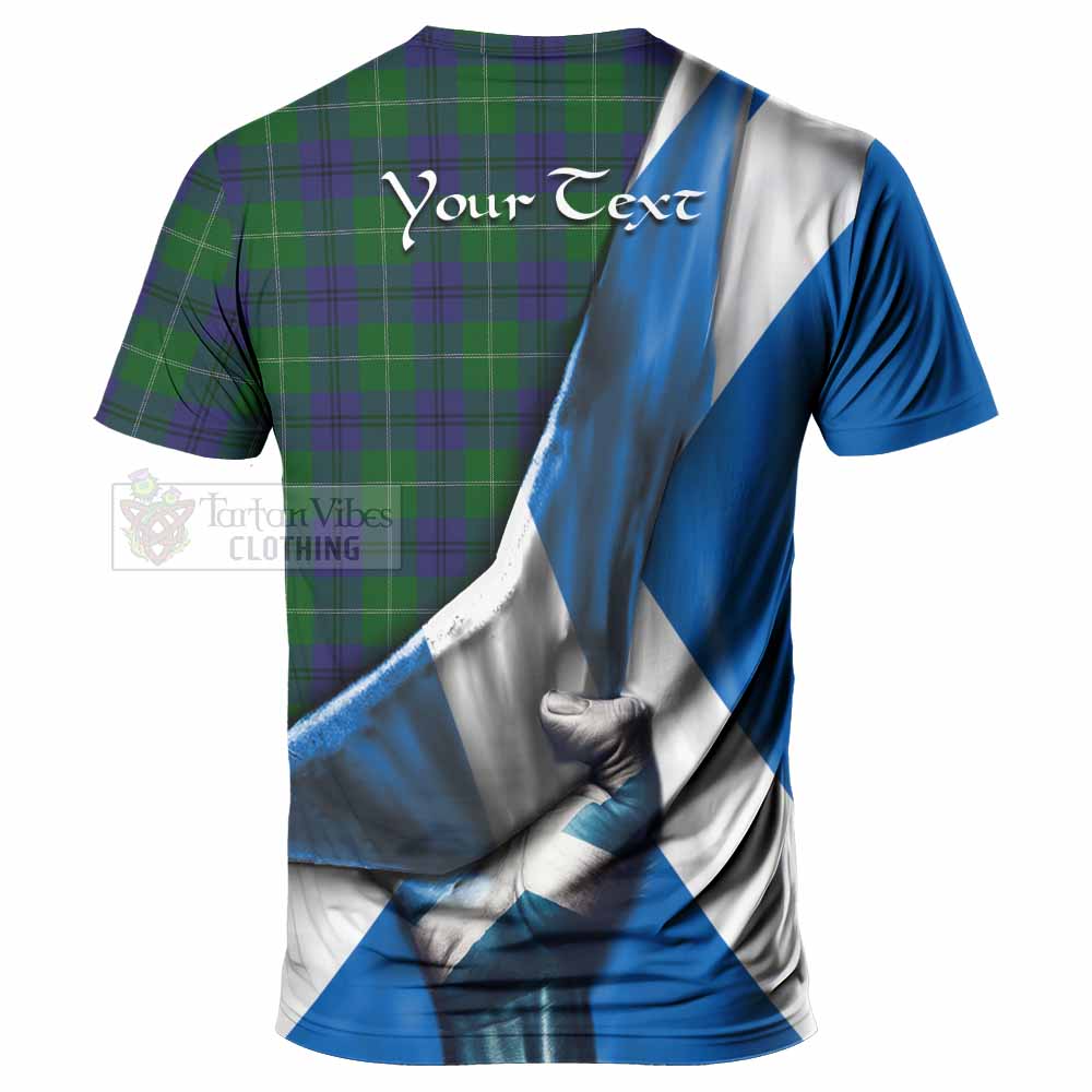 Oliphant Tartan T-Shirt with Family Crest Scotland Patriotic Style - Tartan Vibes Clothing