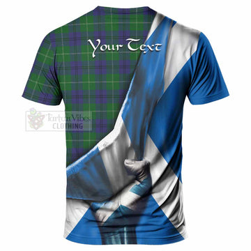 Oliphant Tartan T-Shirt with Family Crest Scotland Patriotic Style - Tartan Vibes Clothing