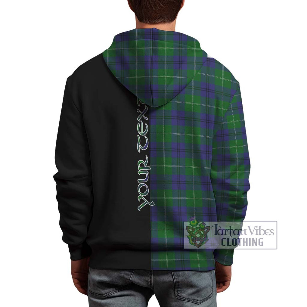 Oliphant Tartan Hoodie with Family Crest and Half Of Me Style - Tartan Vibes Clothing