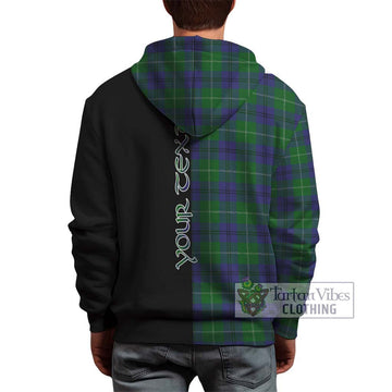 Oliphant Tartan Hoodie with Family Crest and Half Of Me Style - Tartan Vibes Clothing