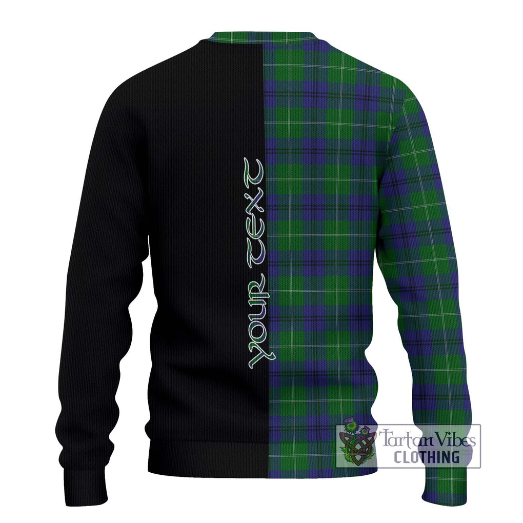 Oliphant Tartan Ugly Sweater with Family Crest and Half Of Me Style - Tartan Vibes Clothing