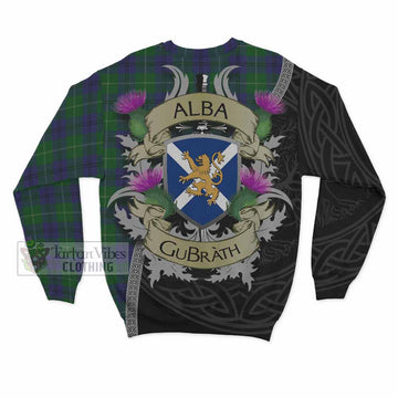 Oliphant Tartan Family Crest Sweatshirt Lion Rampant Royal Thistle Shield Celtic Inspired - Tartan Vibes Clothing