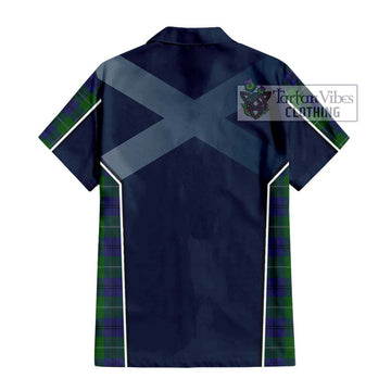 Oliphant Tartan Hawaiian Shirt with Family Crest and Lion Rampant Vibes Sport Style - Tartan Vibes Clothing