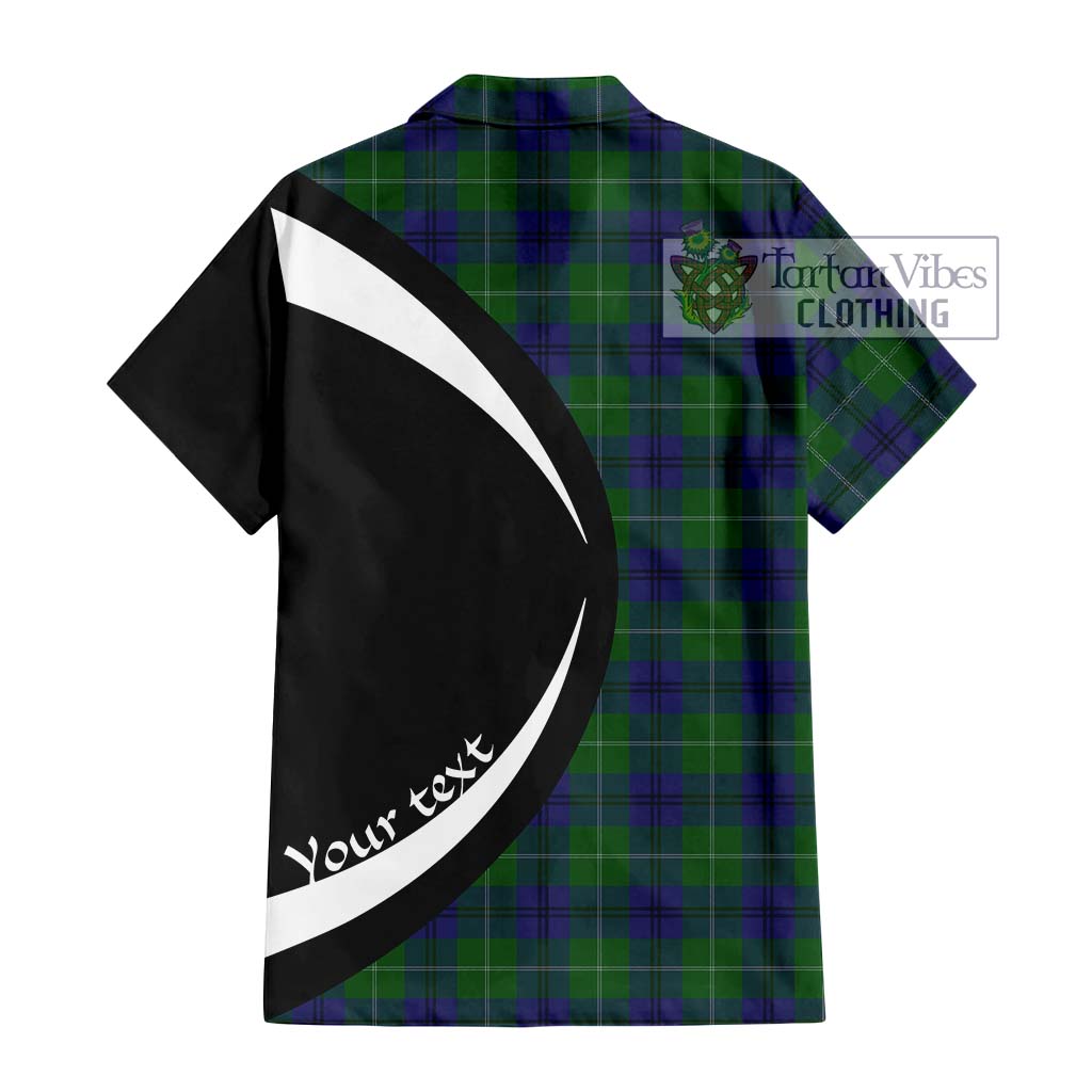 Oliphant Tartan Hawaiian Shirt with Family Crest Circle Style - Tartan Vibes Clothing