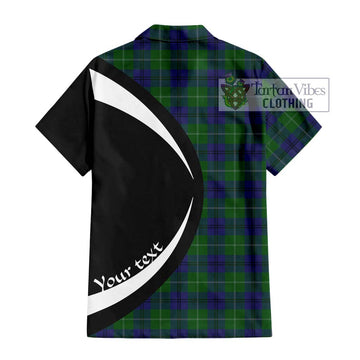 Oliphant Tartan Hawaiian Shirt with Family Crest Circle Style - Tartan Vibes Clothing