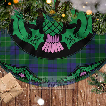 Oliphant Tartan Christmas Tree Skirt Scottish Thistle Style - Tartan Vibes Clothing