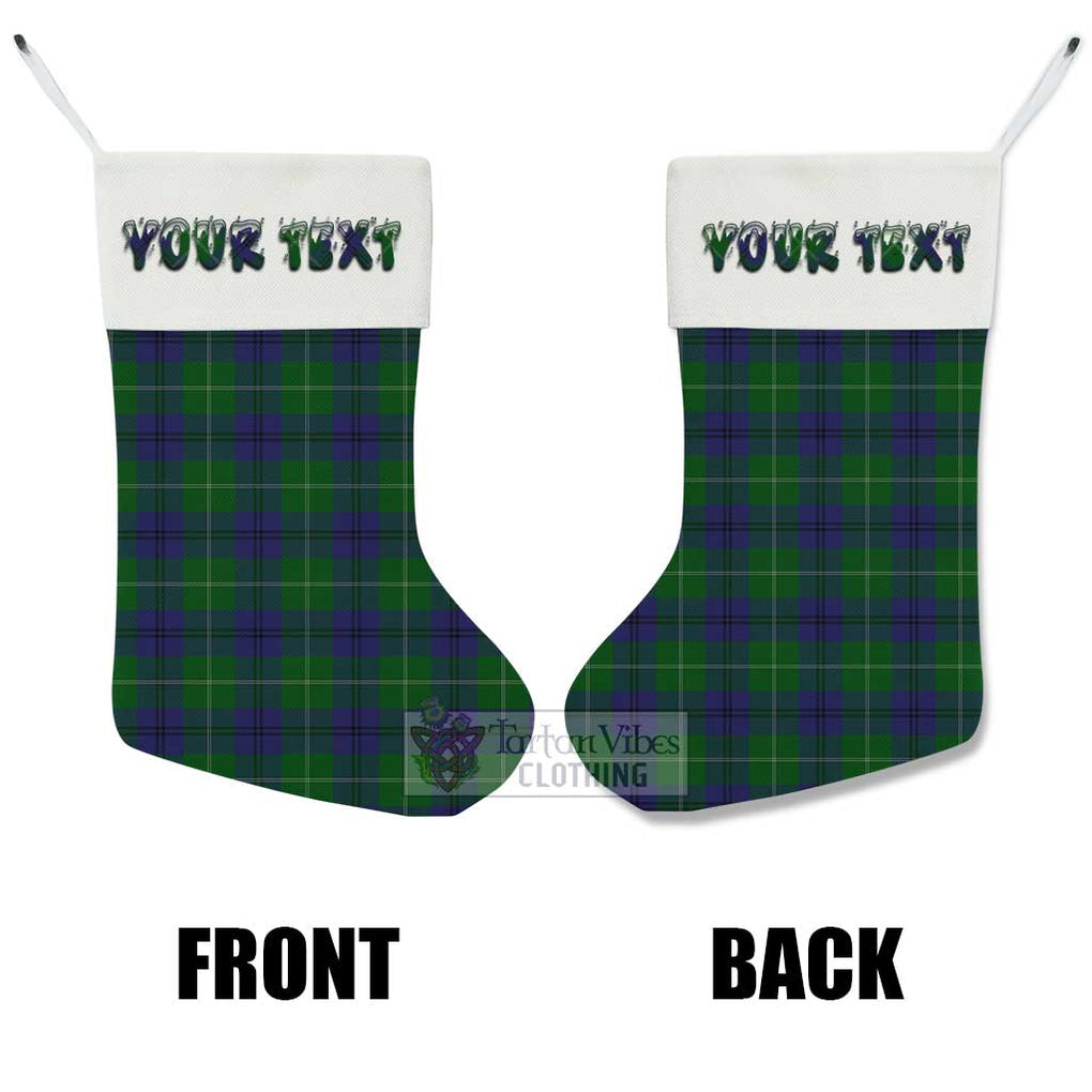 Oliphant Tartan Christmas Stocking with Personalized Text - Tartan Vibes Clothing