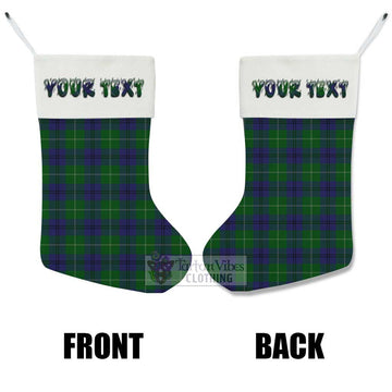 Oliphant Tartan Christmas Stocking with Personalized Text - Tartan Vibes Clothing