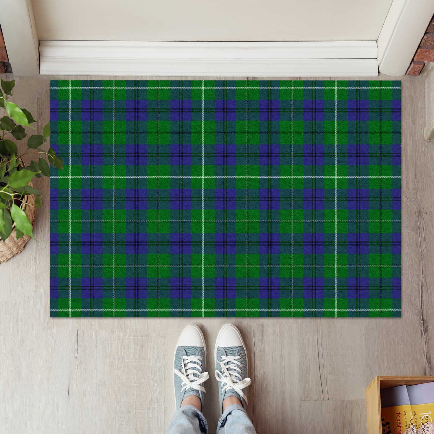 Oliphant Tartan Rubber Doormat - Tartan Vibes Clothing
