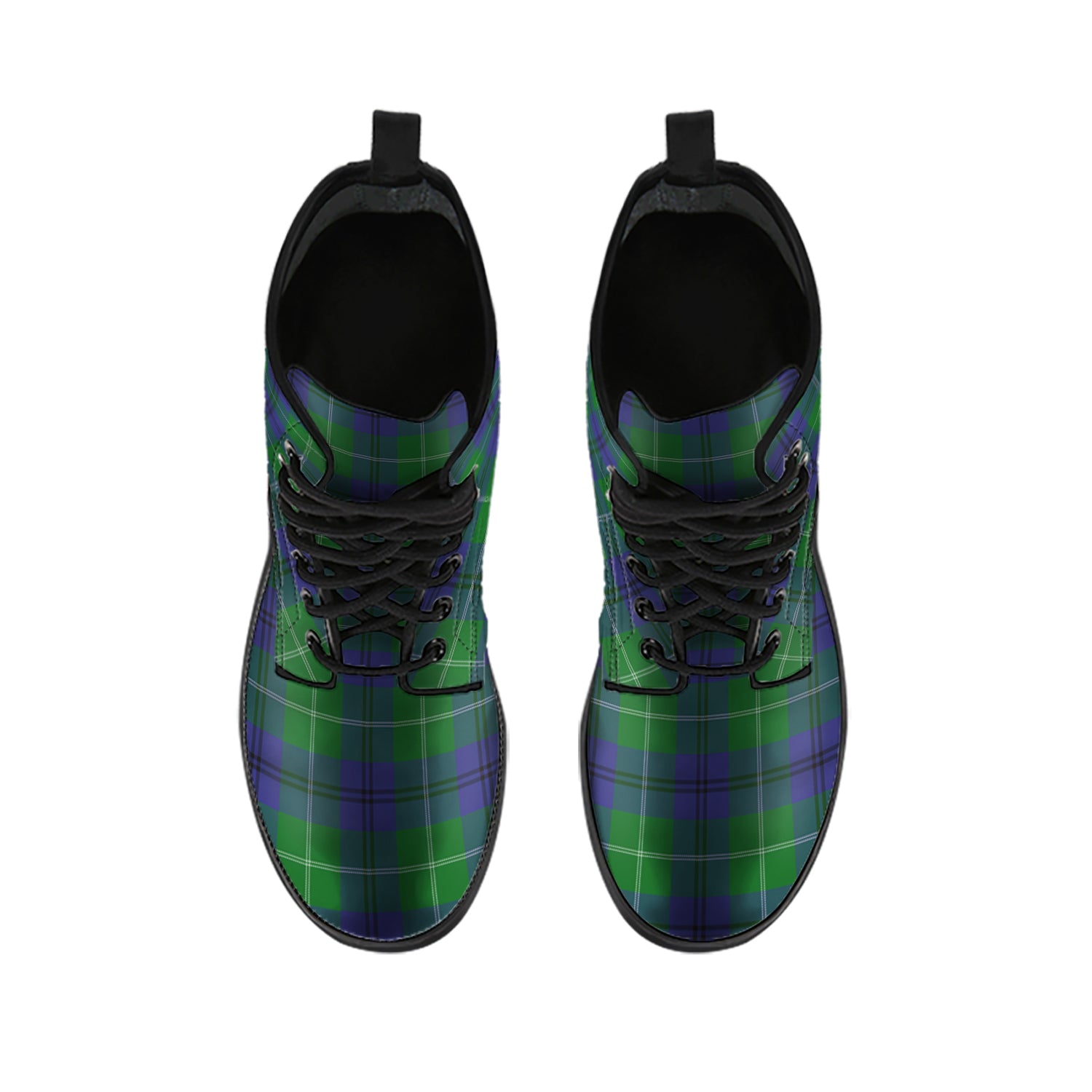 Oliphant Tartan Leather Boots - Tartan Vibes Clothing