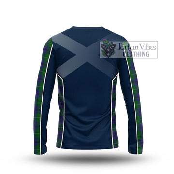Oliphant Tartan Long Sleeve T-Shirt with Family Crest and Lion Rampant Vibes Sport Style - Tartan Vibes Clothing