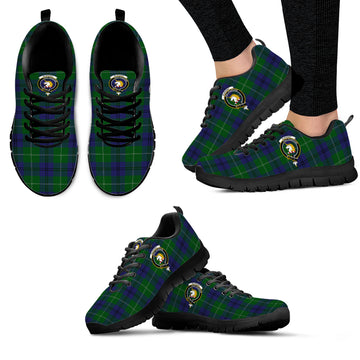 Oliphant Tartan Sneakers with Family Crest - Tartan Vibes Clothing