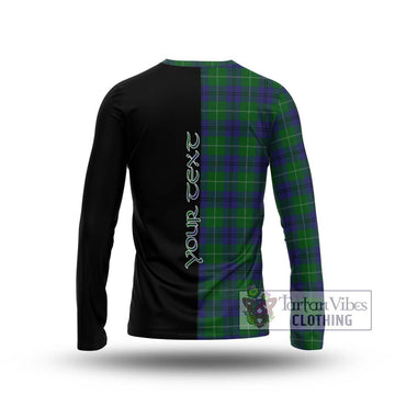 Oliphant Tartan Long Sleeve T-Shirt with Family Crest and Half Of Me Style - Tartan Vibes Clothing