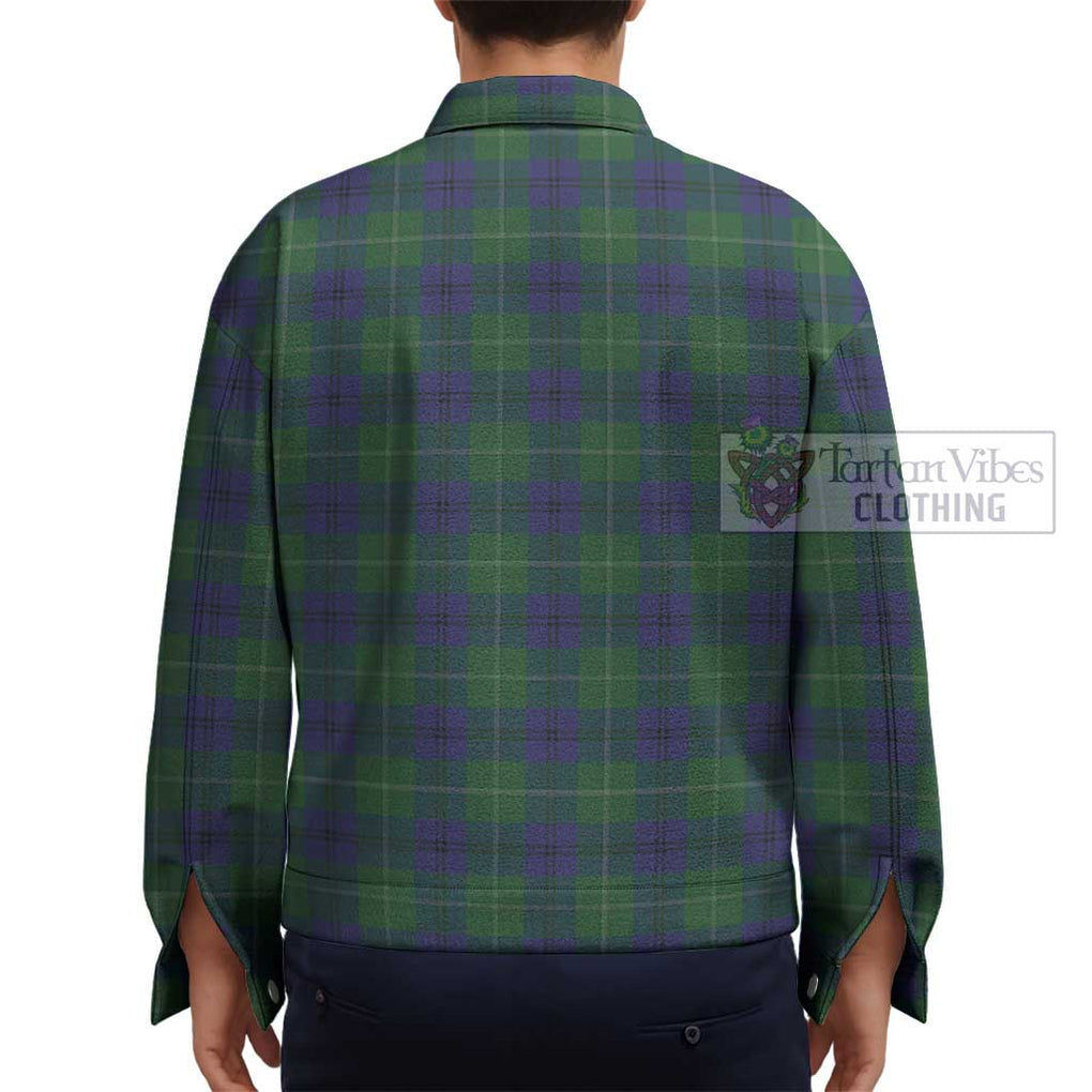Oliphant Tartan Unisex Lapel Cotton Jacket - Tartan Vibes Clothing