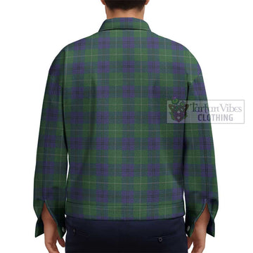 Oliphant Tartan Unisex Lapel Cotton Jacket - Tartan Vibes Clothing