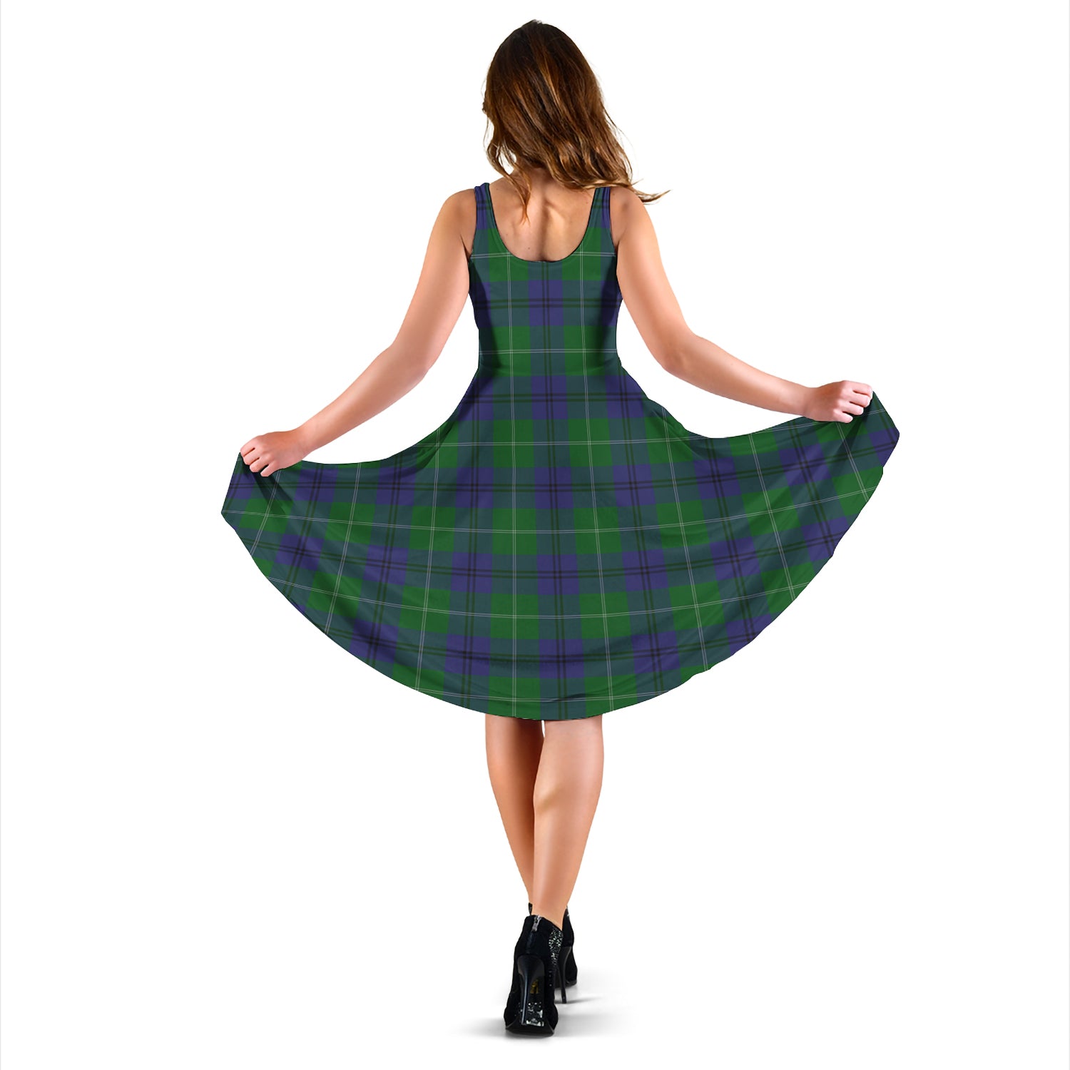 Oliphant Tartan Sleeveless Midi Womens Dress - Tartan Vibes Clothing