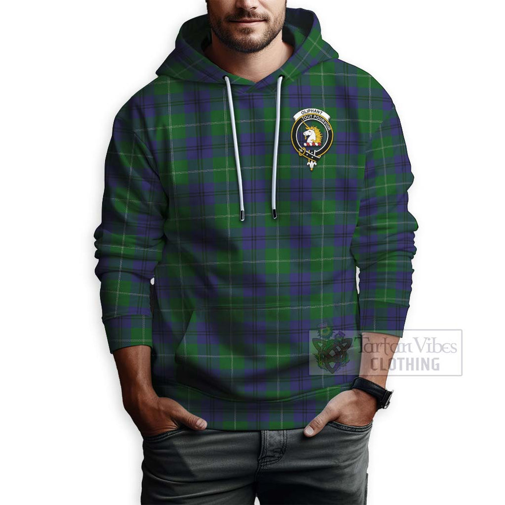 Oliphant Tartan Hoodie with Family Crest Celtic Skull Style - Tartan Vibes Clothing
