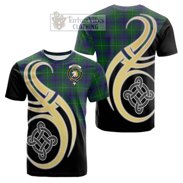 Oliphant Tartan Cotton T-shirt with Family Crest and Celtic Symbol Style Kid's Shirt - Tartan Vibes Clothing