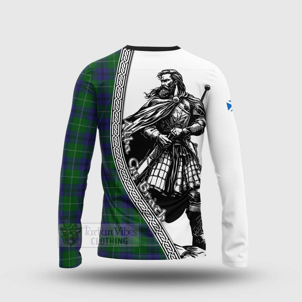 Oliphant Tartan Clan Crest Long Sleeve T-Shirt with Highlander Warrior Celtic Style - Tartan Vibes Clothing