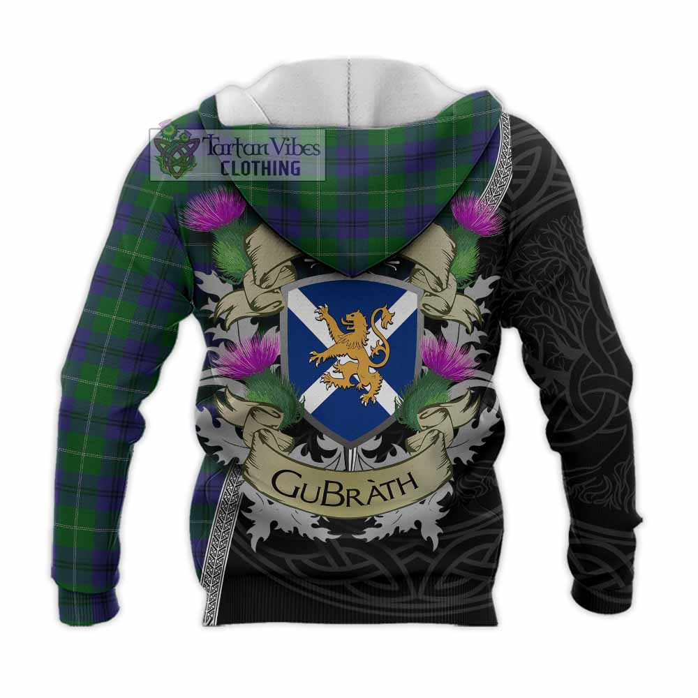 Oliphant Tartan Family Crest Knitted Hoodie Lion Rampant Royal Thistle Shield Celtic Inspired - Tartan Vibes Clothing