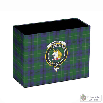 Oliphant Tartan Pen Holder with Family Crest - Tartan Vibes Clothing